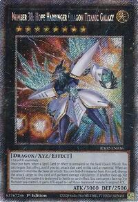 Number 38: Hope Harbinger Dragon Titanic Galaxy (Platinum Secret Rare) #RA02-EN036