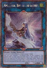 Apollousa, Bow of the Goddess (Alternate Art) (Platinum Secret Rare) #RA02-EN040