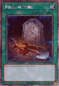 Foolish Burial (Platinum Secret Rare) #RA02-EN049