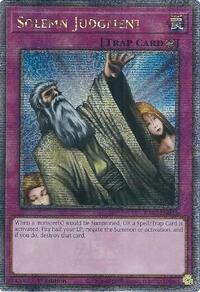 Solemn Judgment (Quarter Century Secret Rare) #RA02-EN075