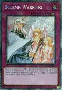 Solemn Warning (Platinum Secret Rare) #RA02-EN078