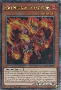 Red Lotus King, Flame Crime (Quarter Century Secret Rare) #BLTR-EN028