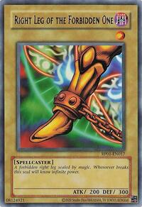 Right Leg of the Forbidden One #RP01-EN017
