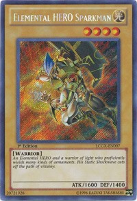 Elemental HERO Sparkman (Alternate Art) #LCGX-EN007
