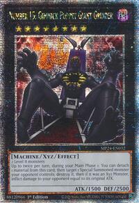 Number 15: Gimmick Puppet Giant Grinder (Quarter Century Secret Rare) #MP24-EN032