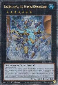 Poseidra Abyss, the Atlantean Dragon Lord (Quarter Century Secret Rare) #ROTA-EN043