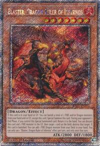 Blaster, Dragon Ruler of Infernos (Platinum Secret Rare) #RA03-EN010