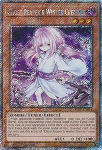 Ghost Reaper & Winter Cherries (Alternate Art) (Platinum Secret Rare) #RA03-EN014