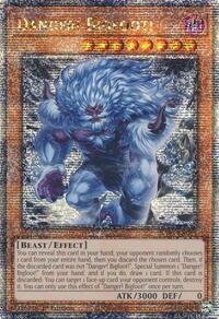 Danger! Bigfoot! (Alternate Art) (Quarter Century Secret Rare) #RA03-EN019