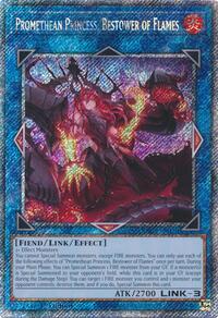 Promethean Princess, Bestower of Flames (Platinum Secret Rare) #RA03-EN050