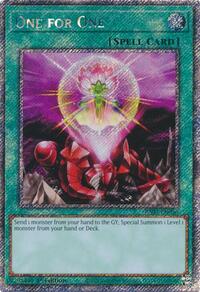 One for One (Platinum Secret Rare) #RA03-EN056