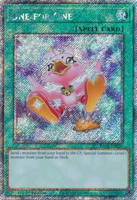 One for One (Alternate Art) (Platinum Secret Rare) #RA03-EN056