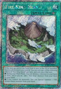 Fire King Island (Platinum Secret Rare) #RA03-EN059