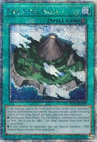 Fire King Island (Quarter Century Secret Rare) #RA03-EN059