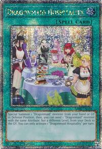 Dragonmaid Hospitality (Alternate Art) (Quarter Century Secret Rare) #RA03-EN068