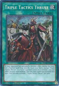 Triple Tactics Thrust (Secret Rare) #RA03-EN072
