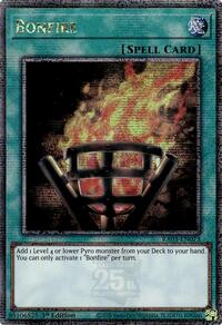 Bonfire (Quarter Century Secret Rare) #RA03-EN073