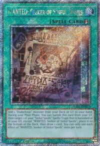 WANTED: Seeker of Sinful Spoils (Platinum Secret Rare) #RA03-EN074