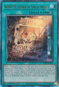 WANTED: Seeker of Sinful Spoils (PUR) #RA03-EN074