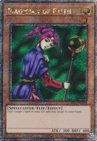 Magician of Faith (Quarter Century Secret Rare) #RA03-EN090