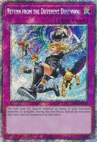 Return from the Different Dimension (Platinum Secret Rare) #RA03-EN140