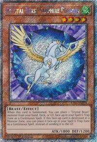 Crystal Beast Sapphire Pegasus (Platinum Secret Rare) #RA03-EN179