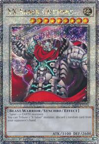 XX-Saber Gottoms (Quarter Century Secret Rare) #RA03-EN226
