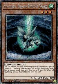 Lightning, Dragon Ruler of Drafts (Platinum Secret Rare) #RA03-EN257