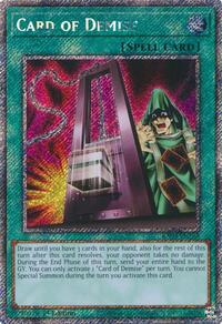Card of Demise (Platinum Secret Rare) #RA03-EN265