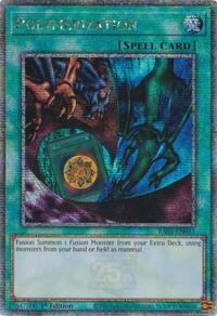 Polymerization (A) (Alternate Art) (Quarter Century Secret Rare) #RA03-EN051
