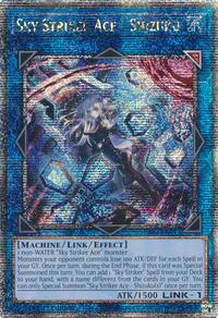 Sky Striker Ace - Shizuku (Alternate Art) (Quarter Century Secret Rare) #RA03-EN043