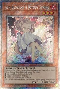 Ash Blossom & Joyous Spring (Alternate Art) (Platinum Secret Rare) #RA04-EN025