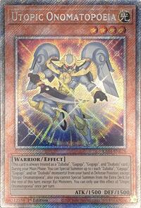 Utopic Onomatopoeia (Platinum Secret Rare) #RA04-EN028