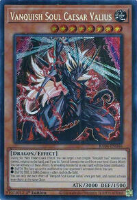 Vanquish Soul Caesar Valius (Secret Rare) #RA04-EN046