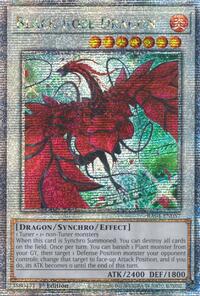 Black Rose Dragon (Alternate Art) (Quarter Century Secret Rare) #RA04-EN057