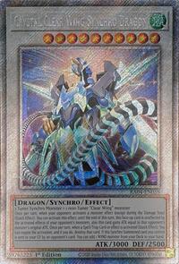 Crystal Clear Wing Synchro Dragon (Platinum Secret Rare) #RA04-EN059
