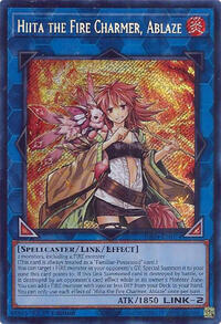 Hiita the Fire Charmer, Ablaze (Secret Rare) #RA04-EN074