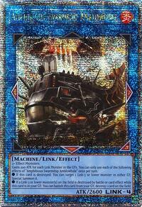 Amphibious Swarmship Amblowhale (Quarter Century Secret Rare) #RA04-EN077