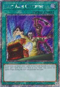Left Arm Offering (Platinum Secret Rare) #RA04-EN086