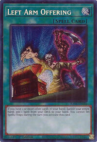 Left Arm Offering (Secret Rare) #RA04-EN086