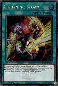 Lightning Storm (New Art) (Quarter Century Secret Rare) #RA04-EN094
