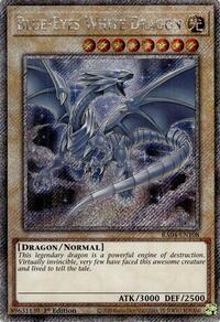 Blue-Eyes White Dragon (8th Art) (Platinum Secret Rare) #RA04-EN108
