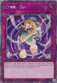 Karma Cut (Platinum Secret Rare) #RA04-EN128