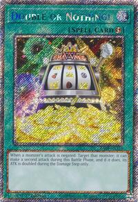 Double or Nothing! (Platinum Secret Rare) #RA04-EN156
