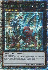 Diamond Dire Wolf (Quarter Century Secret Rare) #RA04-EN200