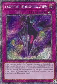 Tachyon Transmigration (Platinum Secret Rare) #RA04-EN220