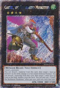 Castel, the Skyblaster Musketeer (Platinum Secret Rare) #RA04-EN230