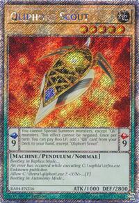 Qliphort Scout (Platinum Secret Rare) #RA04-EN236