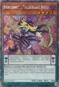Performapal Skullcrobat Joker (Platinum Secret Rare) #RA04-EN257