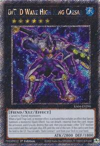 D/D/D Wave High King Caesar (Platinum Secret Rare) #RA04-EN290